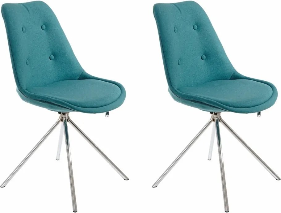 Sada 2 modrozelených jedálenských stoličiek Støraa Dylan