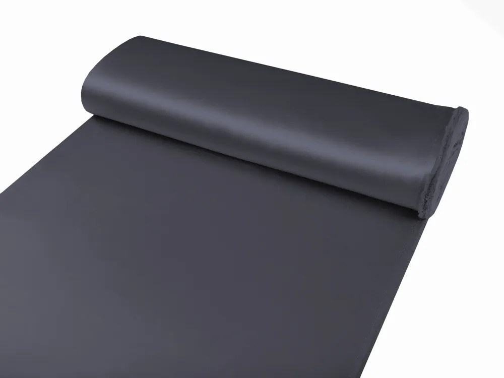 Biante Saténový záves LUX-L056 Antracitovo sivý 140x190 cm
