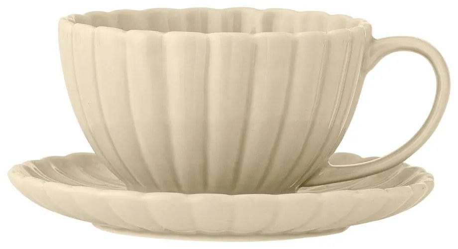 Béžová šálka na cappuccino z kameniny 220 ml Latina – Bloomingville