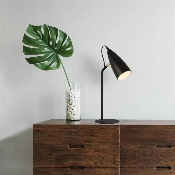 Searchlight EU60970BK - Stolná lampa STYLUS 1xE14/7W/230V čierna