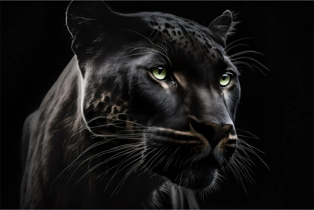 Obraz - Čierny panter (90x60 cm)