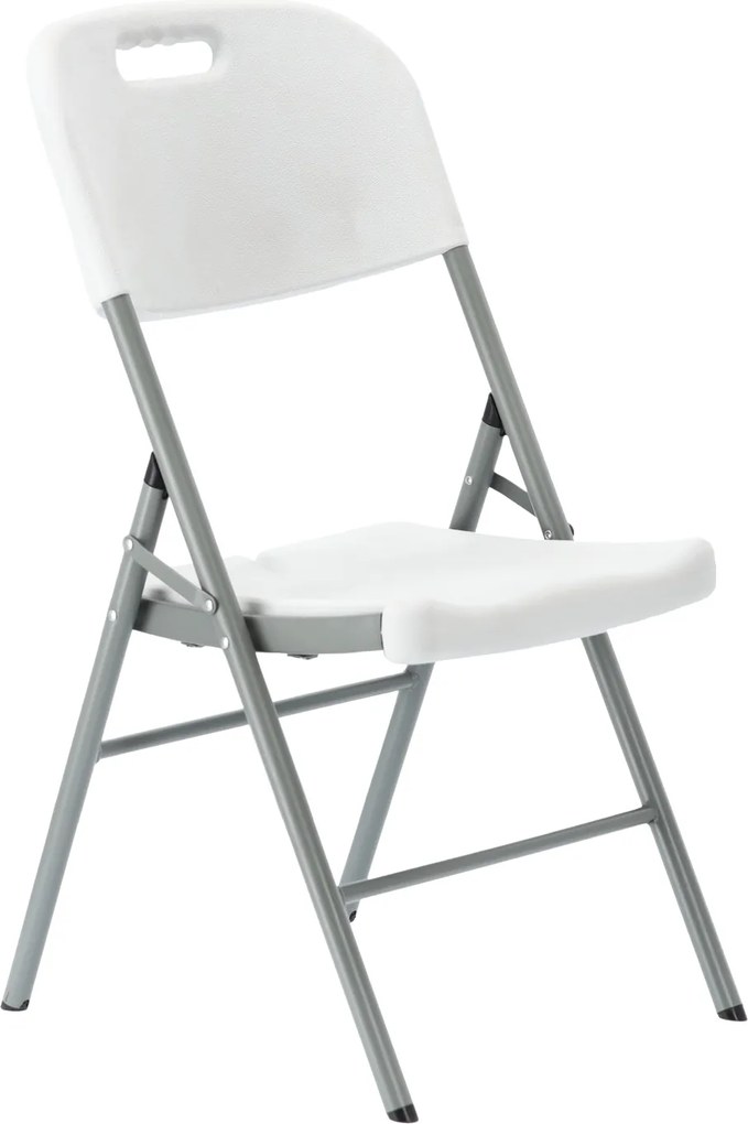CH Skladacia turistická stolička - biela
