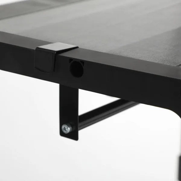 Úložná textilná skriňa s policami a šatníkovou tyčou MATIS 140x174 cm sivá