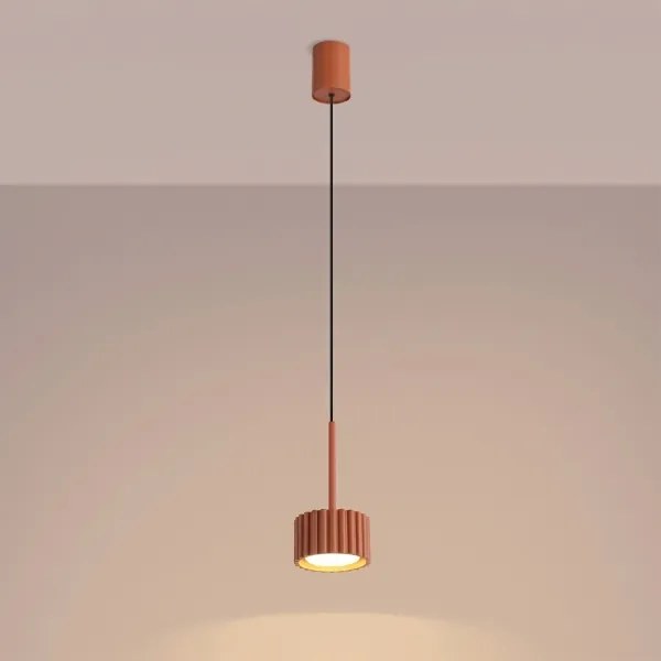 Sollux SL.2680 - Luster na lanku AURA 1xGX53/10W/230V červený
