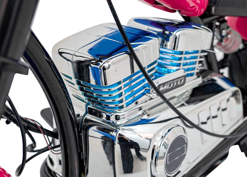 Ramiz Motocykel Chopper Warrior ružový