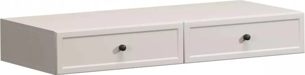 Závesná konzola Lorini 100 cm so zásuvkami - kašmírová / čierne G