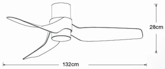 Lucci air 213355- LED Stmievateľný stropný ventilátor NAUTICA 1xGX53/12W/230V +DO