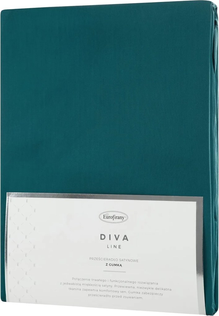 MAKOSATÉNOVÉ PRESTIERADLO DINA 180X200 CM TYRKYSOVÉ