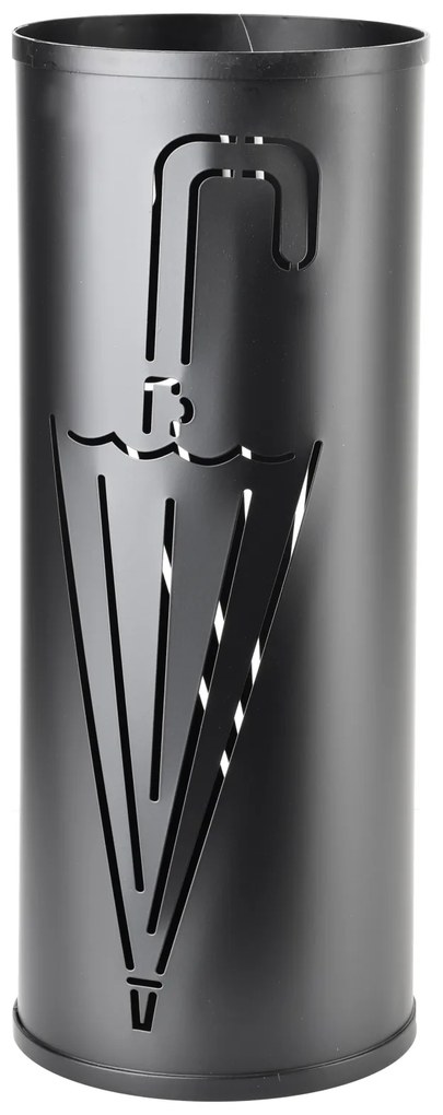 Kovový stojan na dáždniky Cedric Black Umbrella, 49,5x20 cm