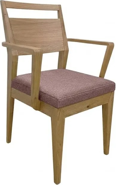 Moderná jedálenská stolička EV s pod-rúčkami a textilným sedákom, 57x55x90 cm Urban 07