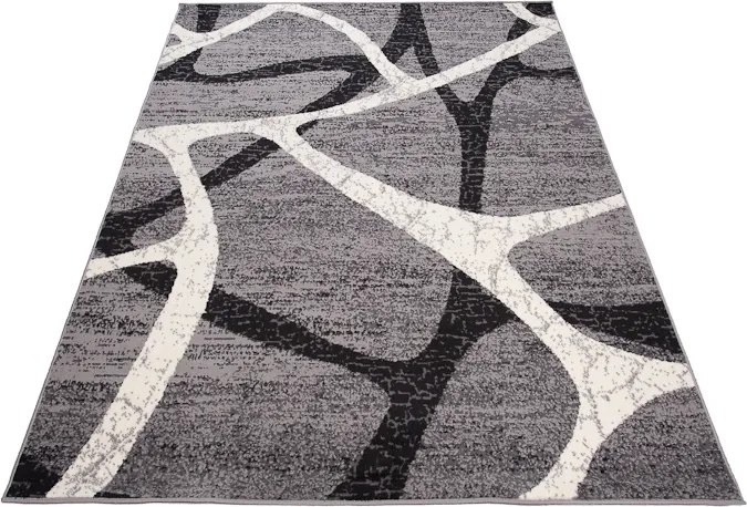 TA Koberec D319C GRAY CHEAP PP CRM Sivý Obdĺžnikový Rozmer: 80x150 cm
