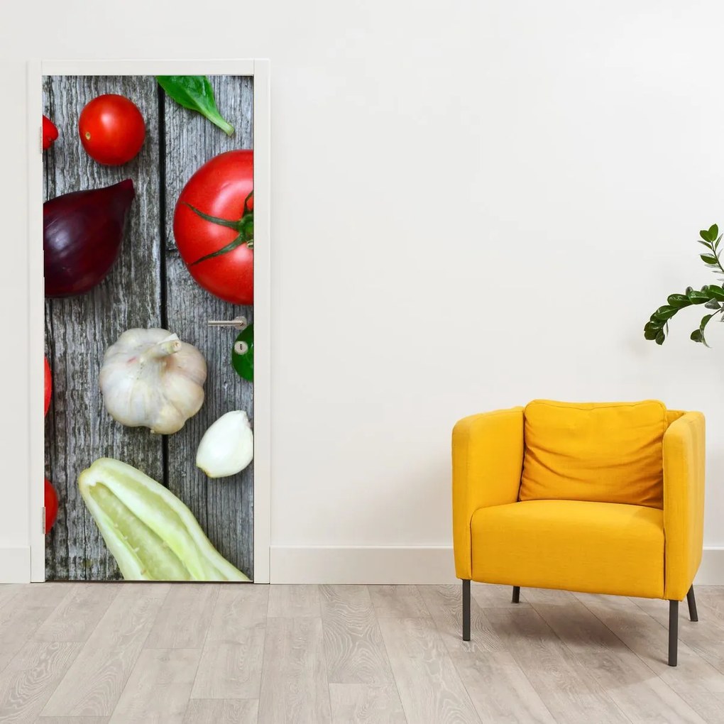 Fototapeta na dvere - Zelenina (95x205cm)