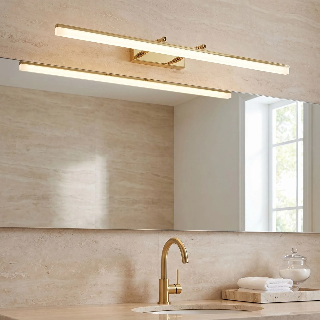 Toolight Toolight, LED nástenné svietidlo, 80cm, 13W, 4000K, APP1874-1W, zlatá lesklá, OSW-66029