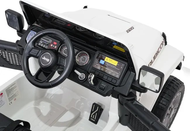 Elektrické autíčko Jeep Wrangler Rubicon LIFT biele