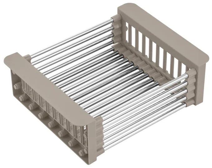 Gamma Gamma, teleskopický odkvapkávač pre kuchynský drez, béžová-chrómová, GMA-KO-B
