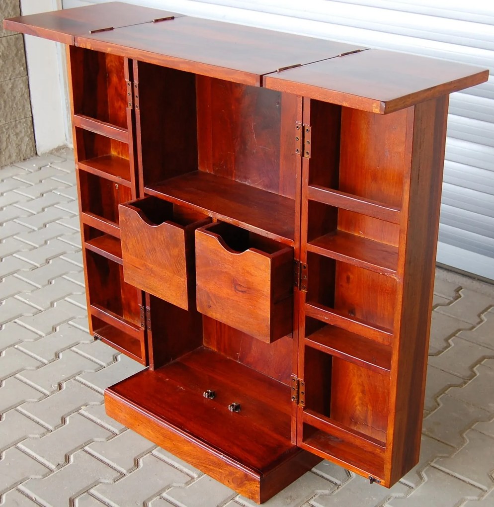 furniture-nabytek.cz - Domácí bar v obýváku 55x110x40 z dřeva palisandr