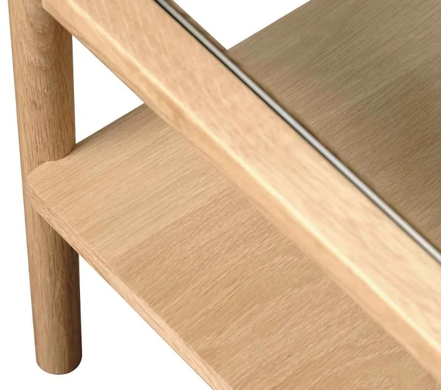 Dizajnový konferenčný stolík Dallan 120 cm prírodný dub
