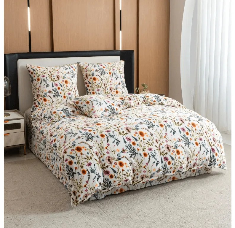 Obliečky mikroplyš HERBALIS krémové Rozmer obliečky: 70 x 90 cm | 140 x 220 cm