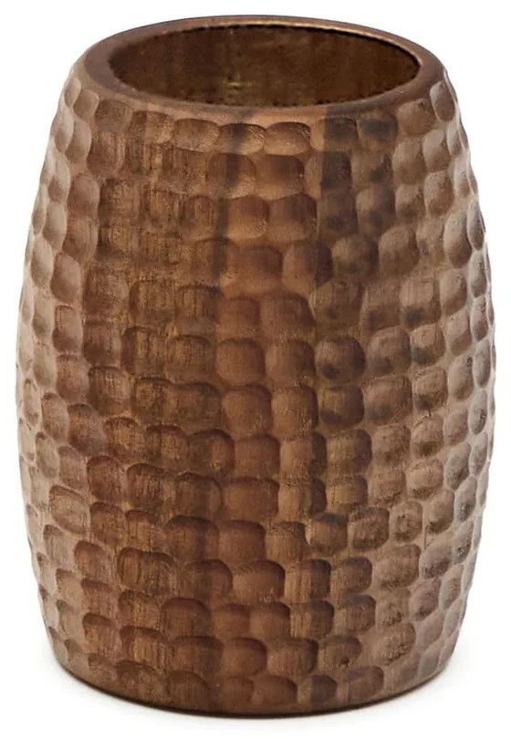 Hnedý drevený téglik na zubné kefky Fraz – Kave Home