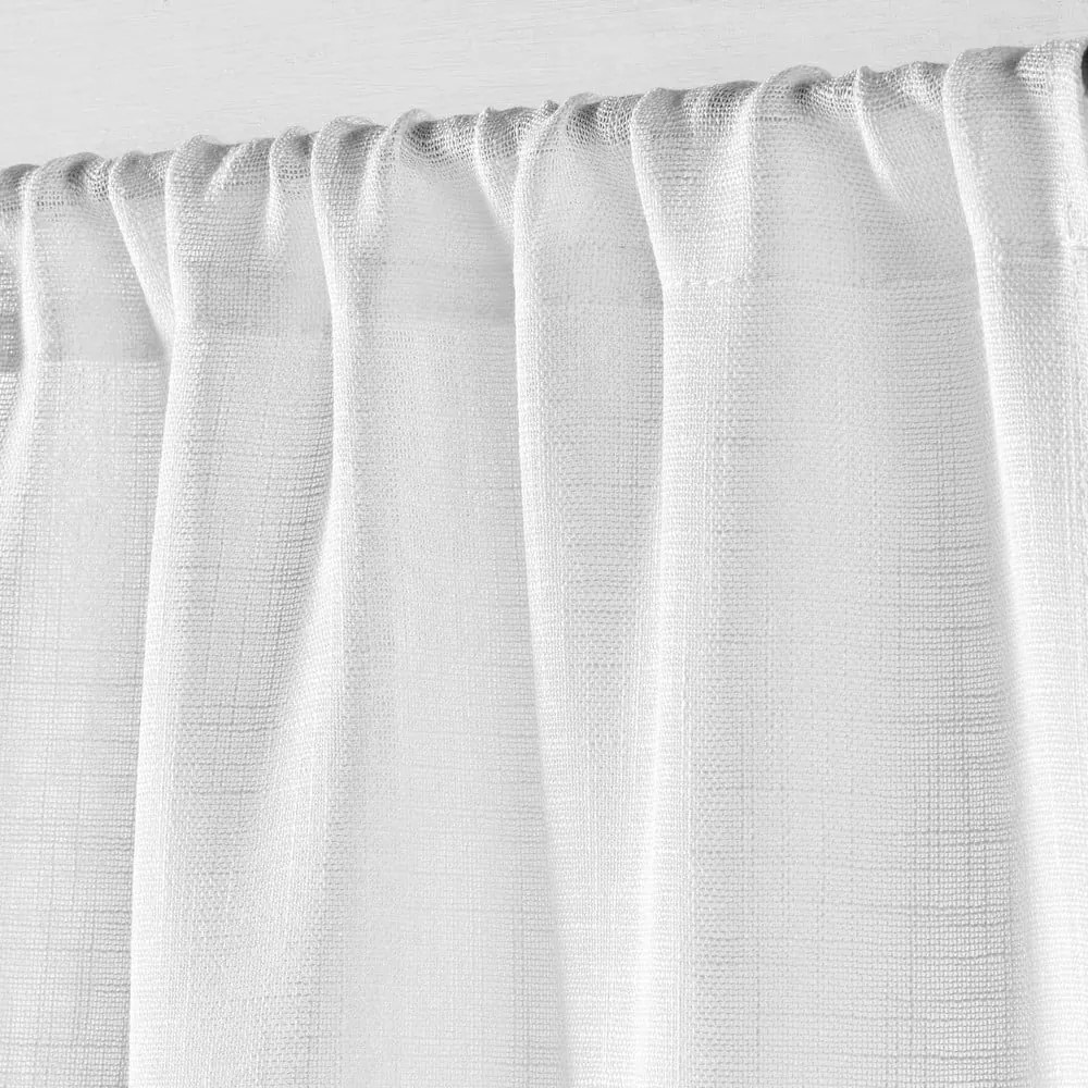 Biely záves do dverí 90x200 cm Haltona – douceur d'intérieur