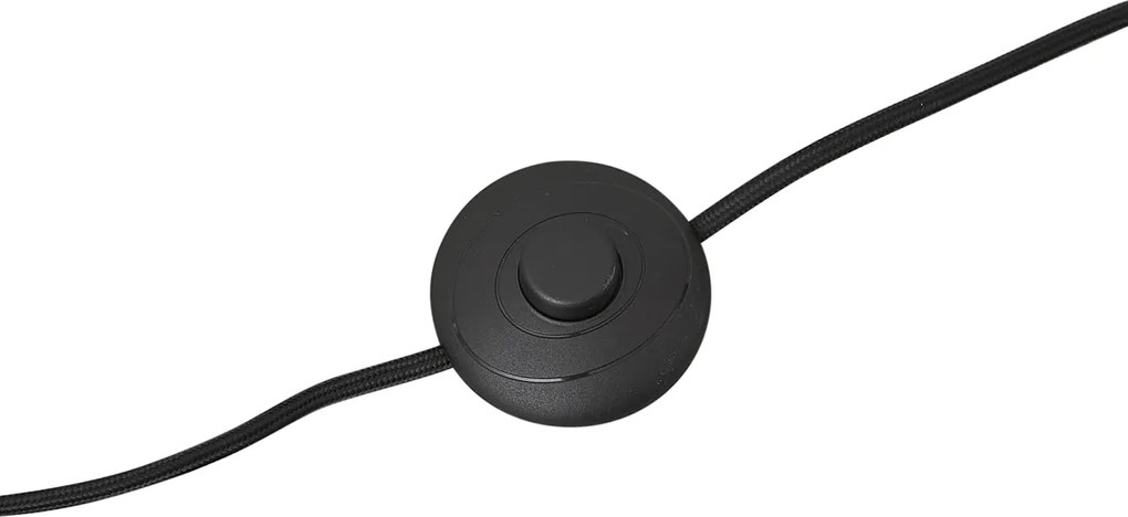 Stojaca lampa čierna bez tienidla - Simplo