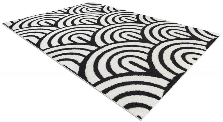 Kusový koberec Mode 8629 cream/black, 180x270, biela, čiernobiela, kancelária, Dywany Łuszczów