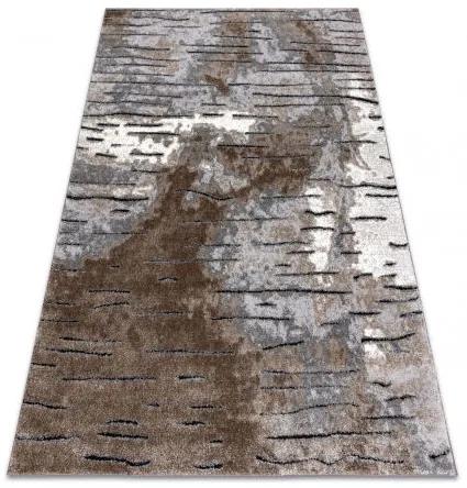 Moderný koberec COZY 8876 Rio - Štrukturálny, dve vrstvy rúna, hnedá Veľkosť: 180x270 cm