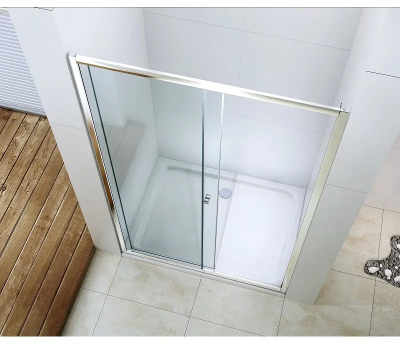 Sprchové dvere MEXEN Apia 135cm strieborné