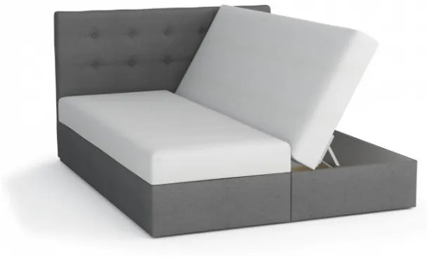 Moderná posteľ s úložným priestorom STIG I 160x200, béžová