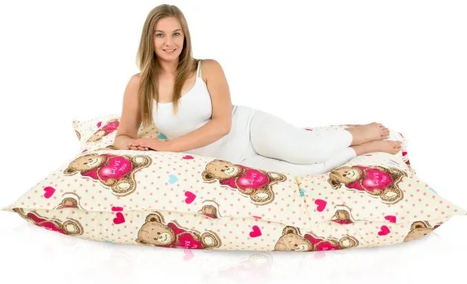 Sedací vak s motívom Macíkov – XL/XXL | Roztomilý doplnok do detskej izby Veľkosť: XL