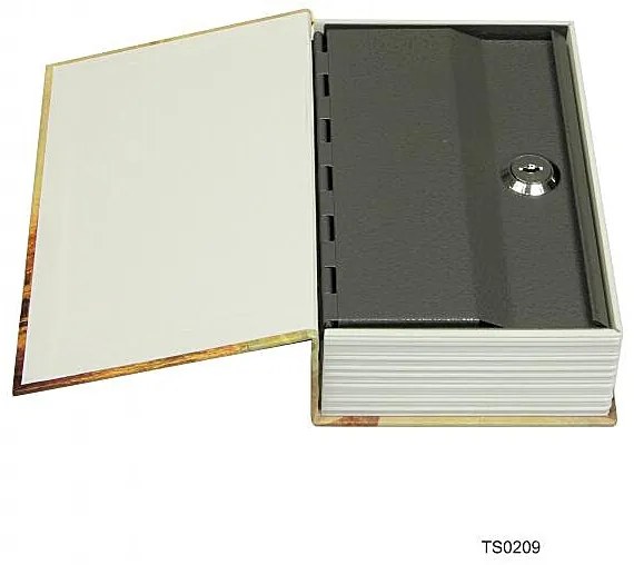 Oceľová bezpečnostná schránka v tvare knihy RICHTER TS.0209 (OCEL)