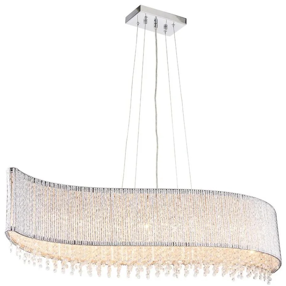 Endon 81979 - Krištáľový závesný luster GALINA na lankách 8xG9/25W/230V lesklý chróm