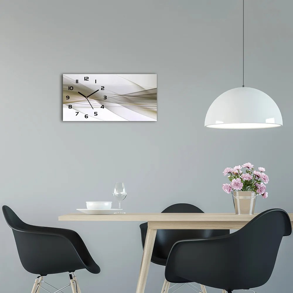 Moderné sklenené hodiny na stenu Abstrakcie pl_zsp_60x30_f_55145054