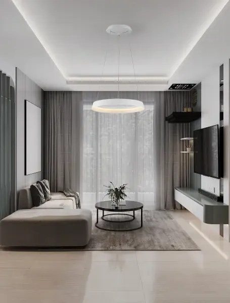 LED stmievateľný biela dizajnový luster Ormi 45
