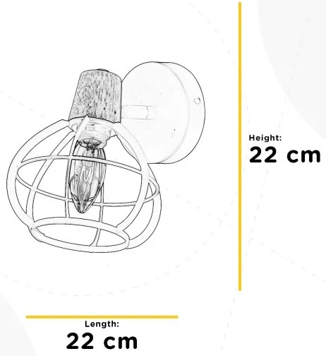 ONLI - Nástenné bodové svietidlo GINGER 1xE14/6W/230V