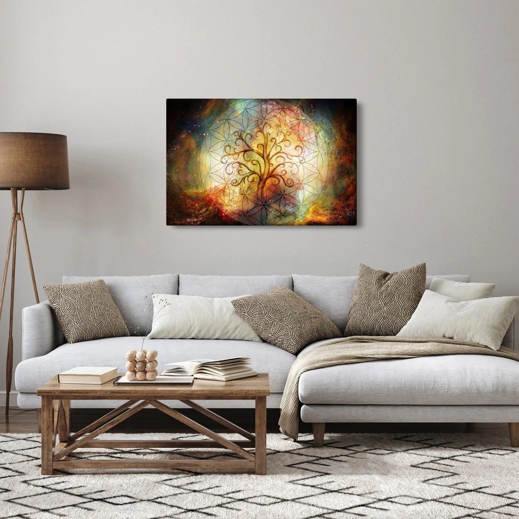 Abstraktný obraz stromu (90x60 cm)