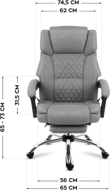 Masážne kancelárske kreslo Boss 6.0 sivé