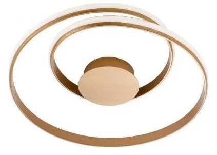 Redo 01-1887-LED stmievateľné stropné svietidlo TORSION LED/29W/230V pr. 55 cm bronzové