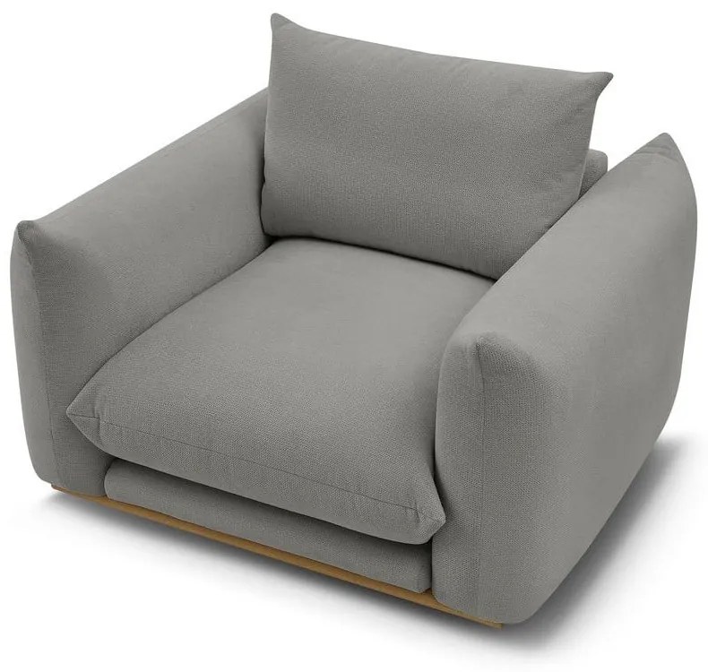 Sivé kreslo Ernest – Bobochic Paris