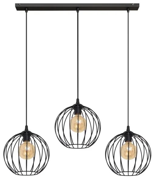 LED Luster na lanku MERCURE 3xE27/15W/230V