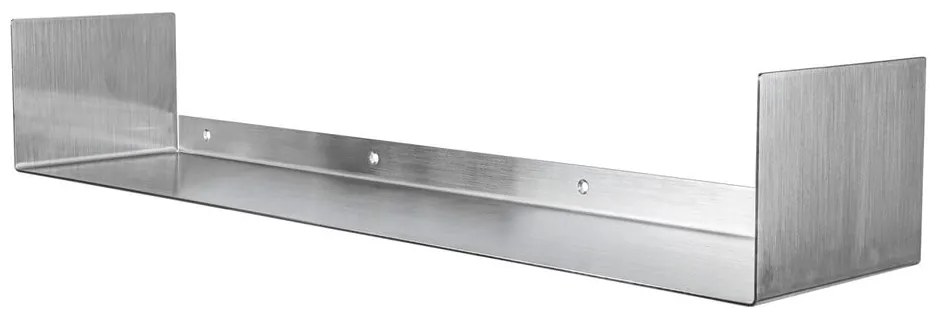 Oceľová polica v matne striebornej farbe 80,5 cm Float – Mette Ditmer Denmark