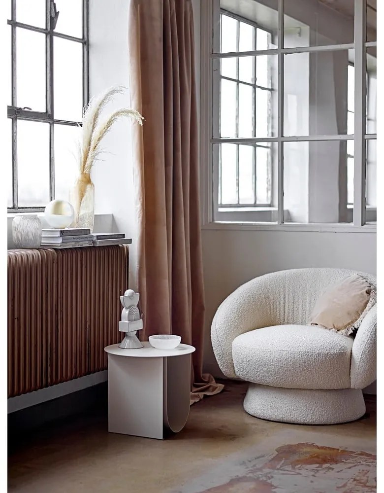 Biele kreslo Ted - Bloomingville