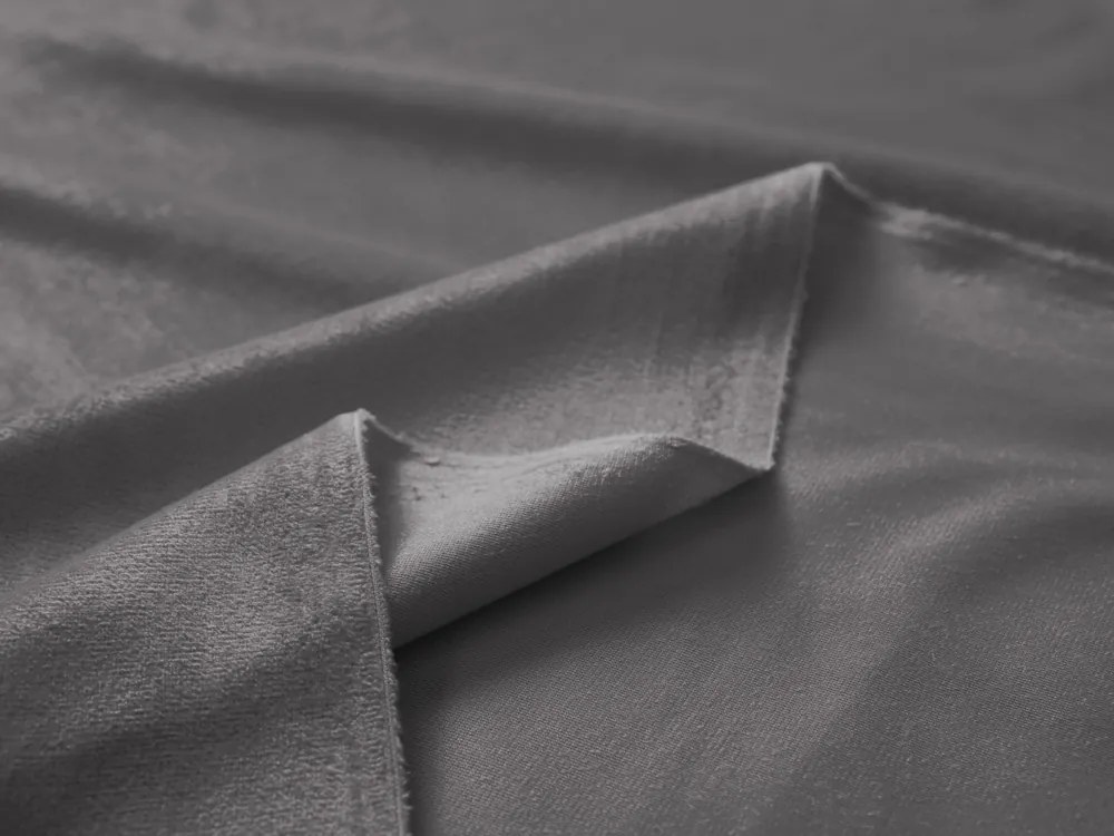 Biante Zamatový záves Velvet Prémium SVP-017 Tmavo sivý - šírka 270 cm 270x180 cm