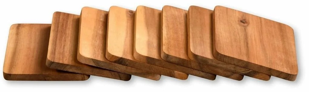 Kesper 28958 Sada doštičiek na raclette akácia, 8 ks, 10 x 8 x 0,7 cm