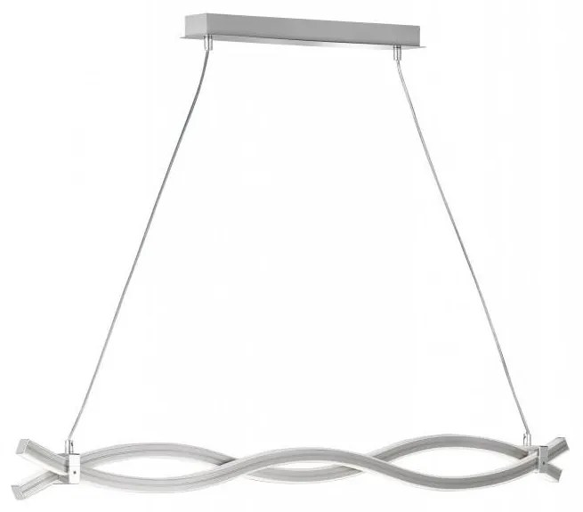 Reality - LED Luster na lanku WAVE LED/16W/230V + LED/9W