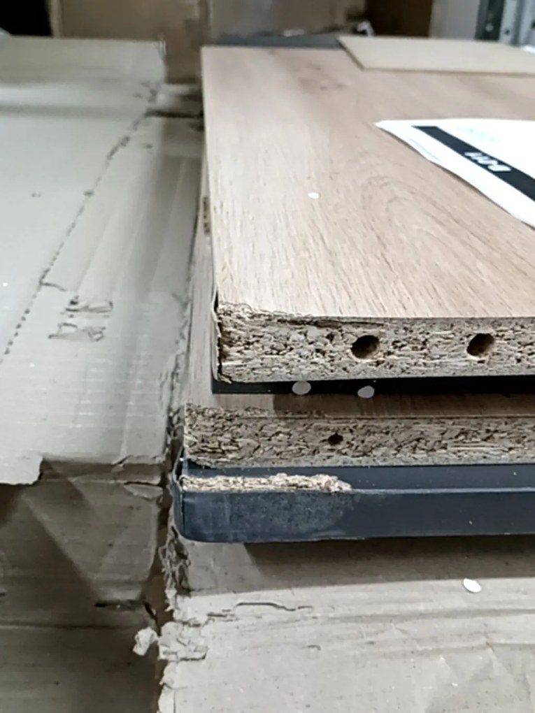 AKCIA Písací stôl v dekore dub artisan s antracitovou doskou B-011 II. akosť