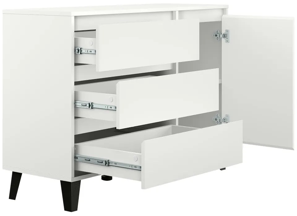 Komoda BOGAN 1D3S, biela