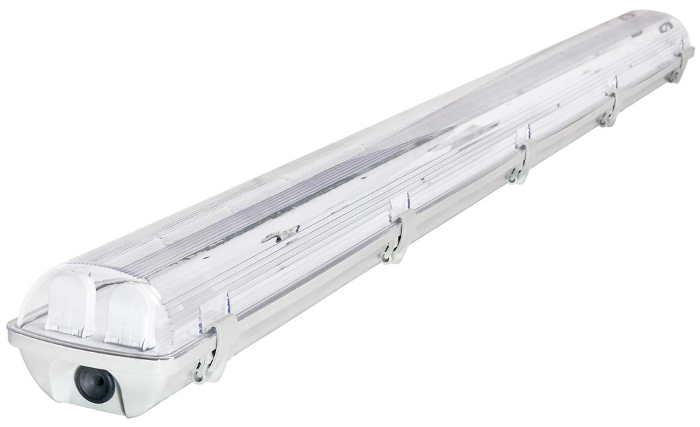 BERGE Svitidlo + 2x LED trubica - T8 - 120cm - 18W - 3600lm - studená biela - SADA