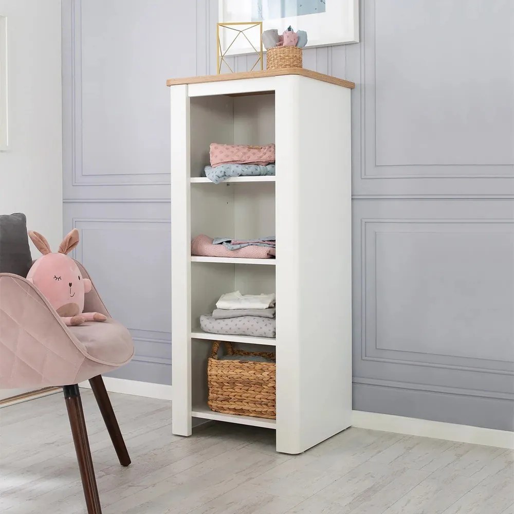 Biela detská knižnica 49x116 cm Ava – Roba