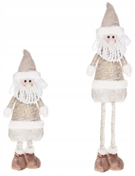 SPRINGOS Vianočný Santa Claus 80 cm, béžovo-hnedý